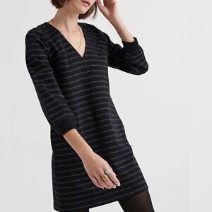 LUCKY BRAND Knit Lurex Mini Dress Black Multi Women's Size Medium
